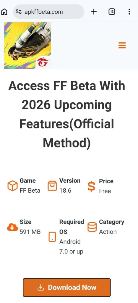 get ff beta 2026