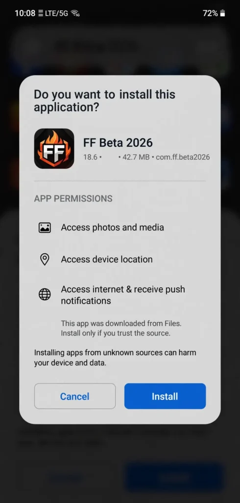 installing ff beta